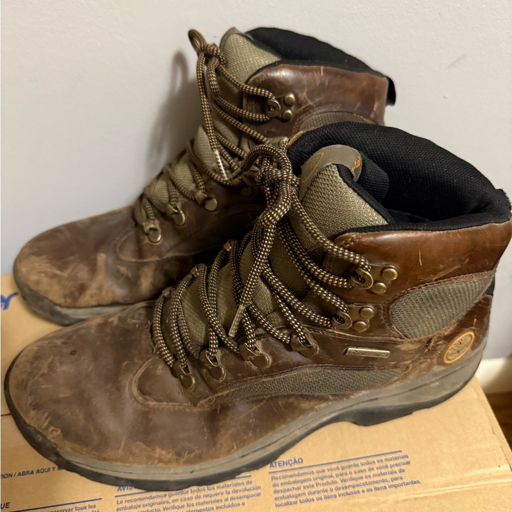 🦋 3/$25 🦋 Timberland Men's Dark Brown Leather Hiking Boots
